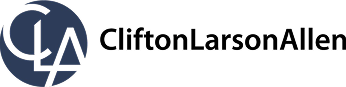 The CliftonLarsonAllen logo features the letters CLA stylized in white inside a navy blue circle, with the text CliftonLarsonAllen in black to the right—a trusted partner for Grand Junction Health Care and affordable health care solutions.