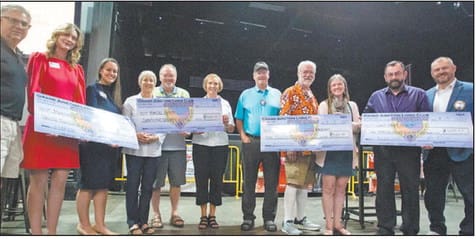 group of local nonprofits receiving donation from Grand Junction Lions Club. Used with permission from Grand Junction Sentinel.