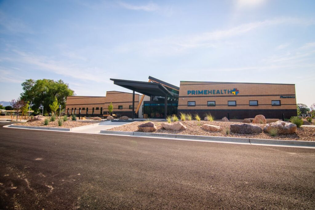 exterior of primehealth plus new main health and dental clinic in grand junction, colorado
